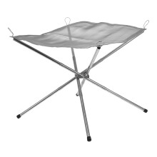3Pcs Durable Stainless Steel Outdoor Fire Stand Portable Camping Rack
