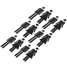 18Paare Acryl Toilettenschilder Männer Frauen Selbstklebend