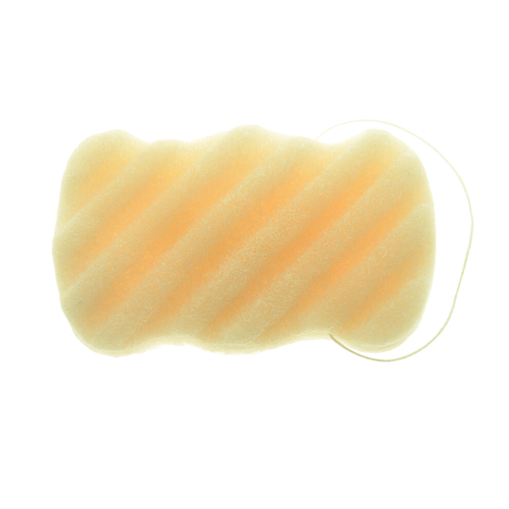 Vaguelly Beige 3Pcs Soft Bath Sponge For Skin Care Facial And Body Cleansing