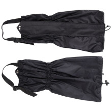 2Pairs Black Waterproof Gaiters for Men Breathable Outdoor Leg Sleeves