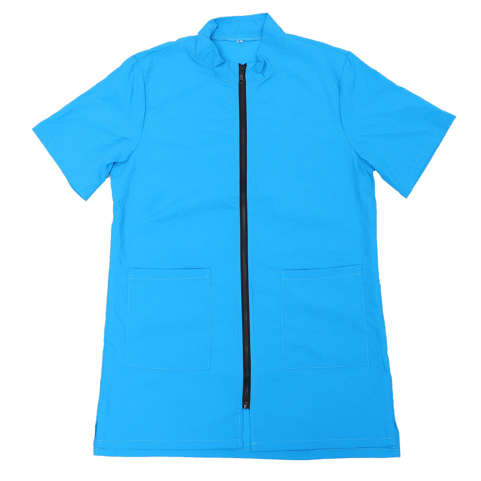2Pcs Waterproof Nylon Blue Pet Shop Bath Uniform Comfortable Overalls 3652346109175