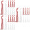 30Pièces Aiguilles Remplacement Tricot Machine Plastique Usage Manuel 9