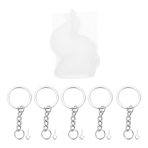 5Sets Premium Silicone DIY Molds Octopus Tentacle Keychain Accessories