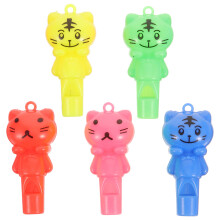 30Pcs Bright Plastic Whistles with Lanyard for Referee and Kids Games