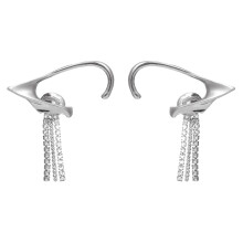 3Paren Oorbellen Vrouwen Zilveren Oorclip Met Kwast Ornament
