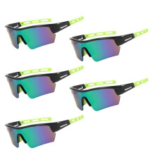 5pcs Outdoor Windproof and Dustproof Sports Glasses Cycling Sunglasses Unisex Fashion Colored Sunglasses A