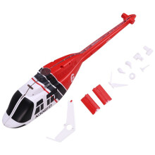 RC Jouet Hélicoptère Mise à Niveau C138 Fuselage Shell Kit pour RC ERA C138 Bell 206 1:33 RC Jouet Hélicoptère Pièces Rouge
