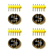 Módulo de Micrófono Omnidireccional INMP441 Interfaz I2S de Bajo Consumo de Energía y Alta Precisión MEMS para ESP32 (4 Piezas)
