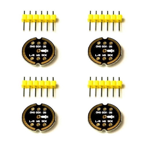 INMP441 Omnidirectional Microphone Module MEMS High Precision Low Power Consumption I2S Interface for ESP32 (4PCS)