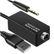 Digital to Analog Audio Converter Digital to Coaxial Analog 3.5mm USB Decoder Adapter for TV for for PS4