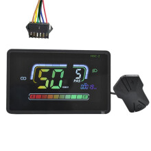 H6C-2 Compteur de Vitesse pour Vélo Électrique, Écran LCD, Compteur de Scooter Électrique, Tableau de Bord UART pour Vélo Électrique de