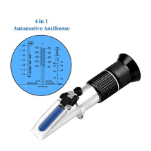Honey Refractometer with ATC Refractometer for Honey Moisture Multifunctional Handheld Antifreeze Freezing Point Meter