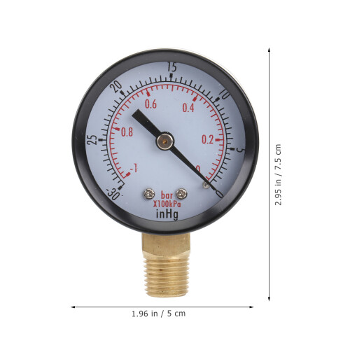 3Stk Vakuum Manometer Für Öl Mini Robust 1
