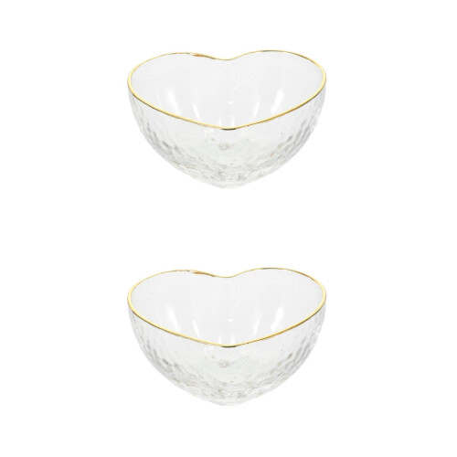 2Stk Herzen Schalen Transparent Für Buffet Und Party 1