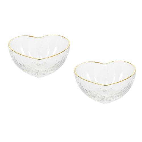 2Stk Herzen Schalen Transparent Für Buffet Und Party 2