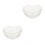 2Stk Herzen Schalen Transparent Für Buffet Und Party 5