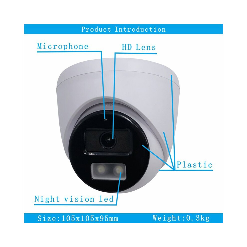 5Mp Xm Ceiling Dome Poe Camera Double Light H.265 Built-In Mic Ip Onvif/Ntp/Dhcp Radiator Night Vision 4712217686323