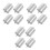 12Pcs Iron Calibration Weights with Double Hooks for Scientific Labs 3