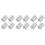 12Pcs Iron Calibration Weights with Double Hooks for Scientific Labs 9