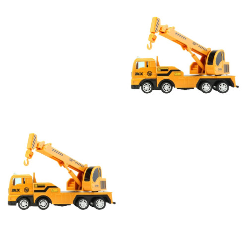 2Stk Simulation Kran Modell Orange Deko 2