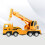 2Stk Simulation Kran Modell Orange Deko 10
