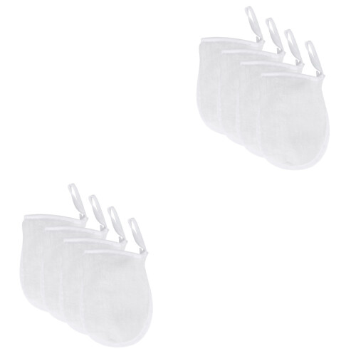8Pièces Démaquillage Blancs Et Doux 2