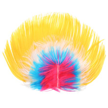 2Pièces Perruque Fête Clown Fibre Pour Costume
