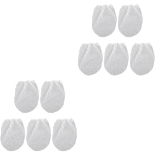 10Stk Weiße Feinmaschige Filterbeutel Für Farbe Elastisches Design 2