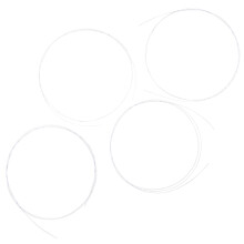 3Sets Durable Pbt Nylon Ukulele String Set White for Concert Ukulele