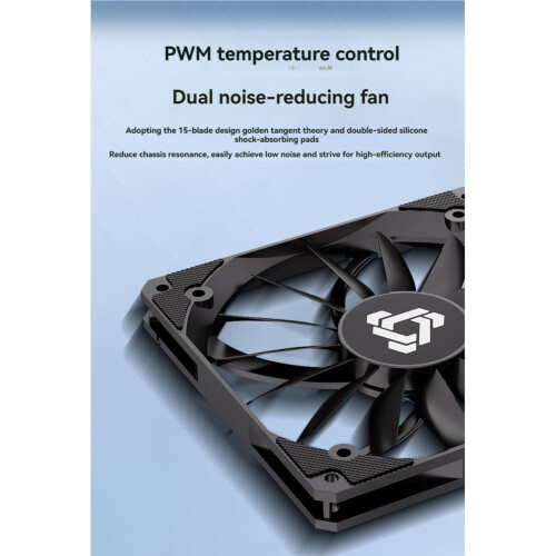 PC-Computerbehuizingventilator PWM 4-Pins 140 mm Stille 14CM-Ventilator CPU-Koeler Koelventilator Koelradiatorventilator PC-Behuizingventilator 1