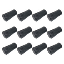 36St Trekkingstok Tips Rubberen Antislip Beschermhoes Zwart