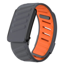 Sport Flex Wrist Band Soft Touch Sweatproof Replacement Band Compatible for 4.0 Sport Band Dark Gray & Orange