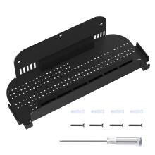 Wall Mount Stand for 2 Host Storage Rack Metal Wall Mount Stand Holder for for OLED Black