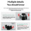 Foldable Projector Hanging Holder Wall Mount Stand with 1/4Inch Screw Size for Secure Ceiling and Wall Mounting Rack 3
