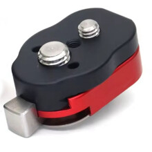 3/8 Screws M3 Dowel Pins Field Monitor Quick Release Plate for LCD Monitor Magic Arm LED Light Quick Release Plate
