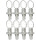 8Pcs Silver Spring Plunger with Pull Ring Stainless Steel Safety Pins 5