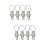 8Pcs Silver Spring Plunger with Pull Ring Stainless Steel Safety Pins 7