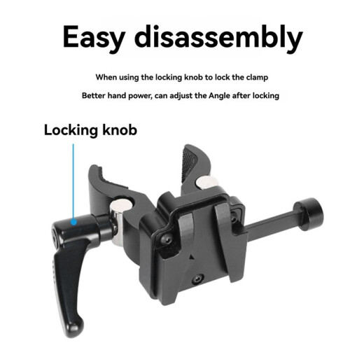 Camera Super Clamp with Universal V-Lock Mount Quick Release Adapter for DSLR Camera Battery Photo Studio Accessory 2