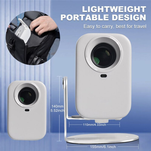 3-in-1 Universal Projector Bracket Desktop Wall Mounted Celling Suspended Holder Stand 360 Rotate Projector Bracket 2