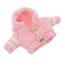 3Pièces Tenues En Laine Rose Pour Peluches Pulls Amovibles Décoratifs