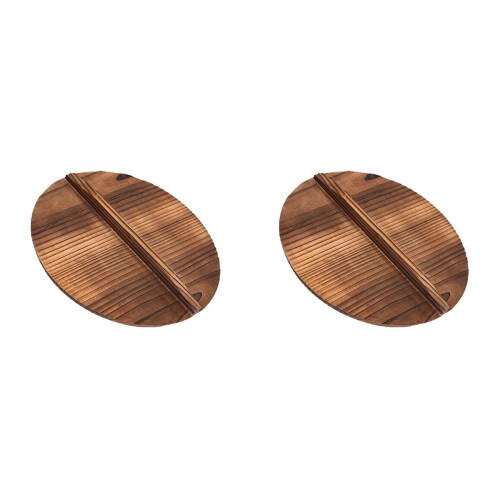 2Stk Topfdeckel Holz Anti-Spritzschutz 1