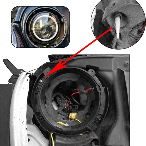7-Inch Headlight Mounting Bracket Ring Accessories Headlight Holder for   2007-2017 High Quality Auto Parts 2