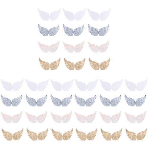 36Pièces Patchs Ailes DIY Multicolores Pour Jeans, Sacs Manteaux 1