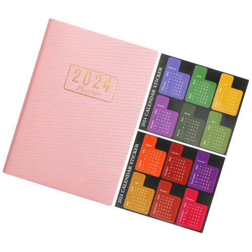 2Sets Roze Werkplanner Draagbare Planblok Efficiënt