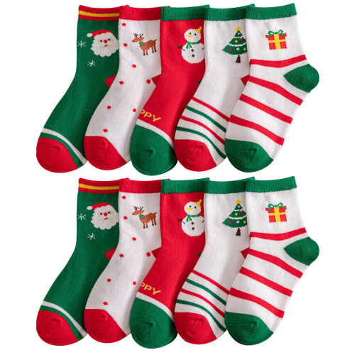 10Paires Coton Motifs Adorables