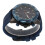Reloj cronógrafo de cuarzo azul impermeable, 47mm 1