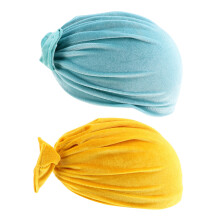 4Pièces Chapeaux - En Pleuche Vert Design Nœud Bébé
