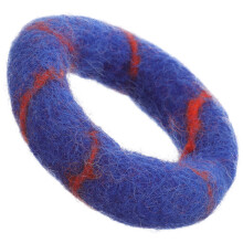 2Pièces Coussin Bol Bleu Feutre Laine Pratique Et Élégant