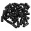 400Pièces Garnitures De Vis En PVC Noir Pour Protection Isolation 1