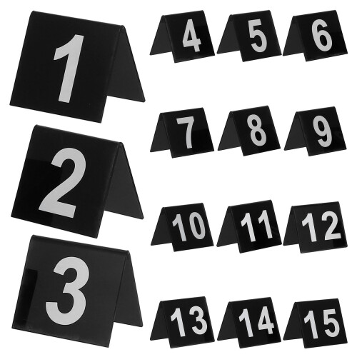 45Pièces Numéros De Porte Table Noir Stables